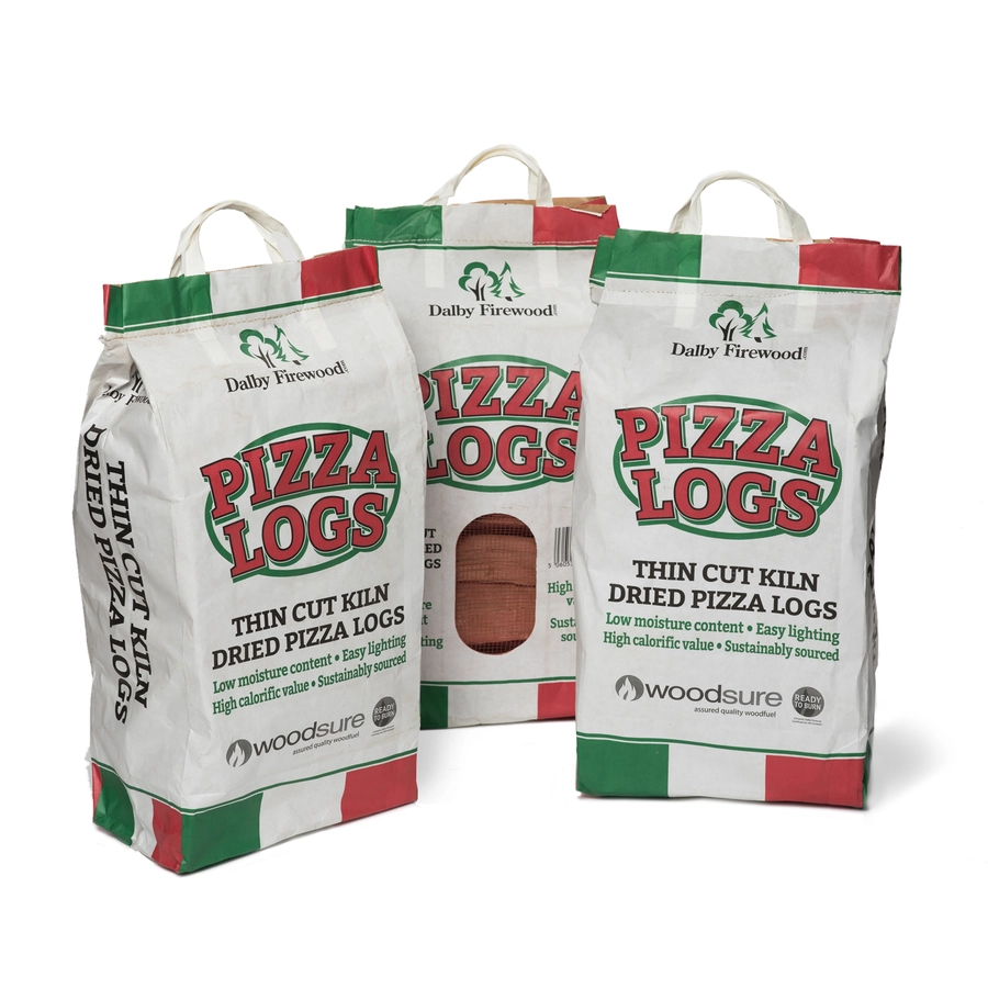 Pizza oven handy bags 3 paper bags parcel delivery - kiln dried ash oak birch logs for pizza ovens