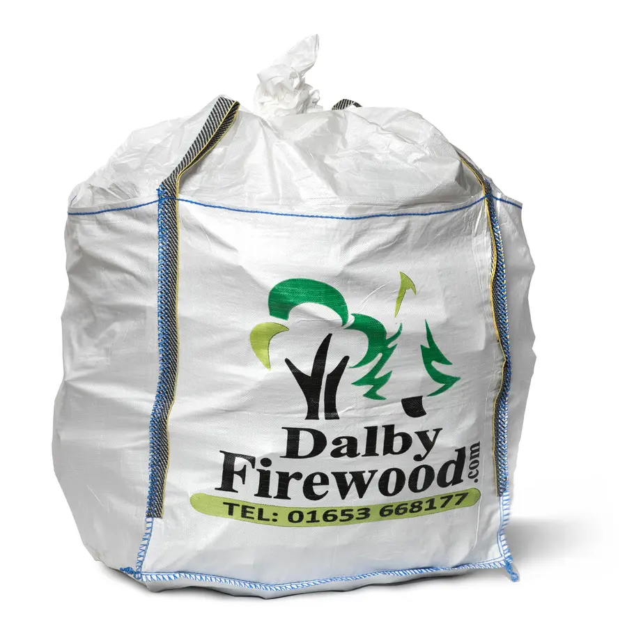 Bulk bag of kiln dried hardwood logs 25cm Ready to Burn firewood delivery