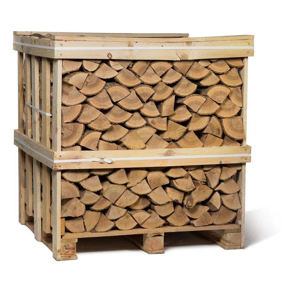 Kiln dried firewood crate 25cm logs 2m³ for stoves and open fires